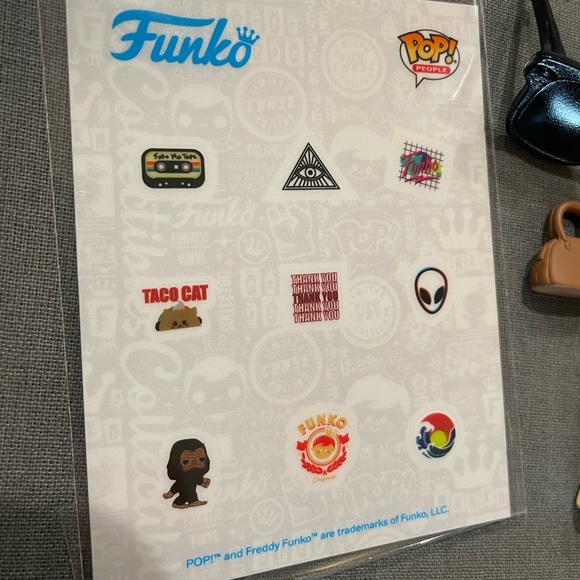 Funko POP Sticker Sheet and Accessories, Sunglasses, Laptop, Coffee, Bags - Picture 4 of 6
